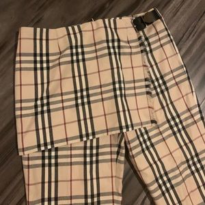 Kilted Burberry Pants